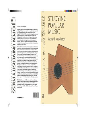 cover image of Studying Popular Music